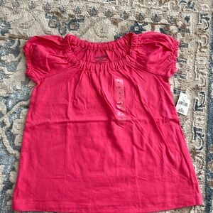 NWT ✨ Baby Gap Bright Pink Short Sleeve Girls Tee size 3T